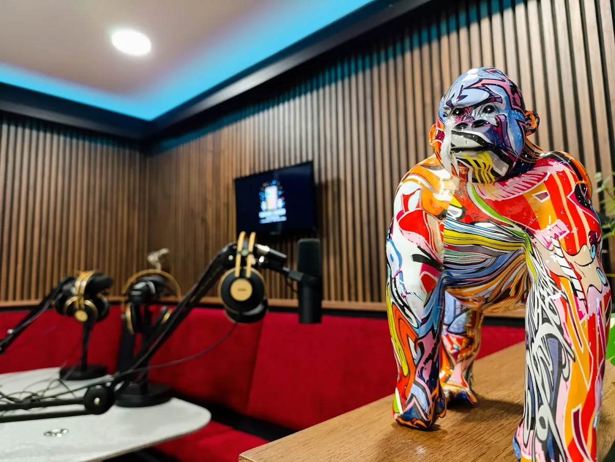 The graffiti gorilla in Studio 1